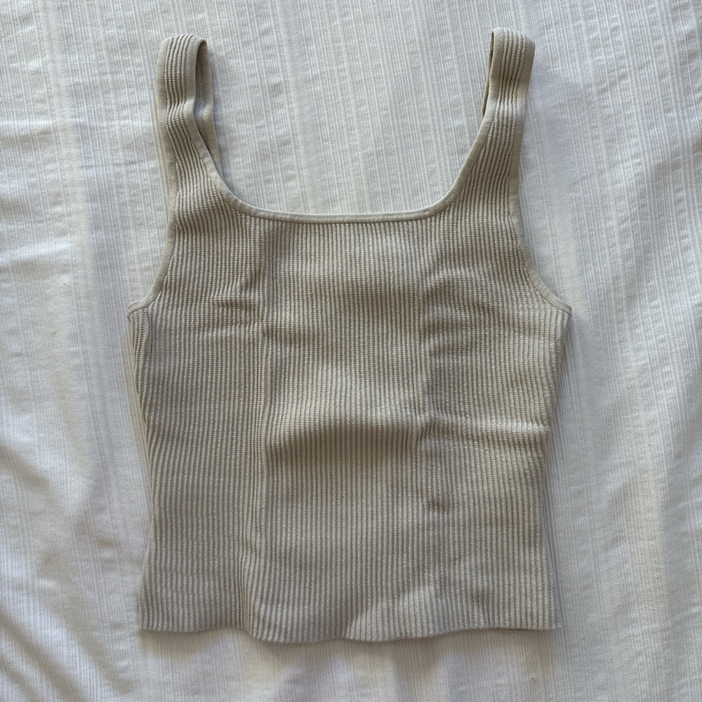 Aritzia Babaton Scult Knit Squareneck Tank